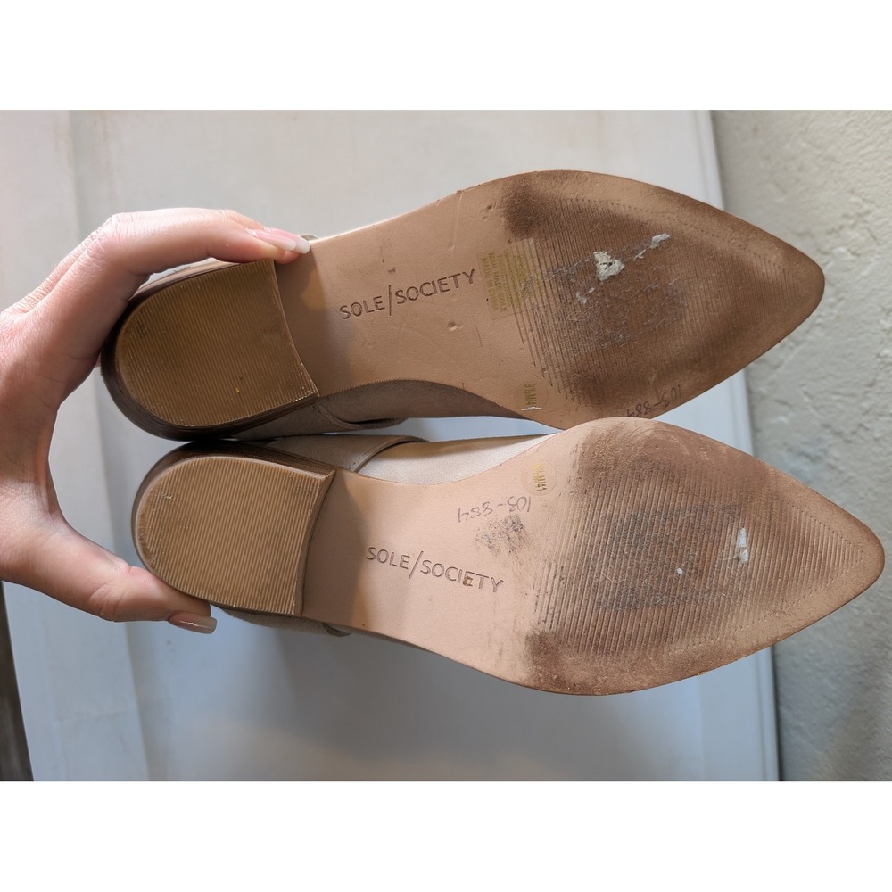 Zara Pink Ballet Flats minimalist square toe NWOT sz EU 40 US 9 - Picture 5 of 6